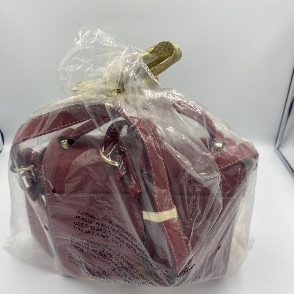 Frances Valentine Mini Midge Flap Red Boarskin Leather Cross Body L/N Condition - Picture 7 of 7